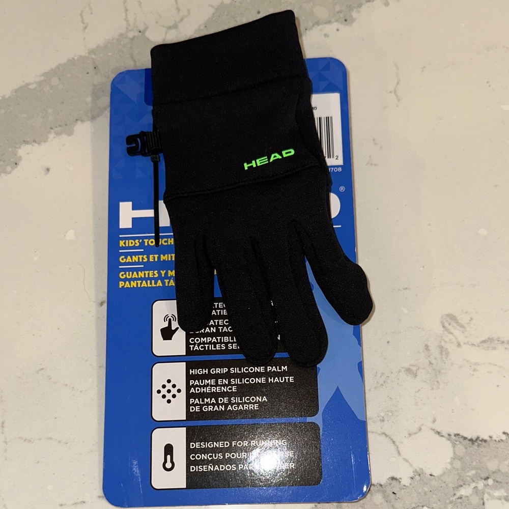 BNWT HEAD Kids Touchscreen Gloves Size- size L (10-14)